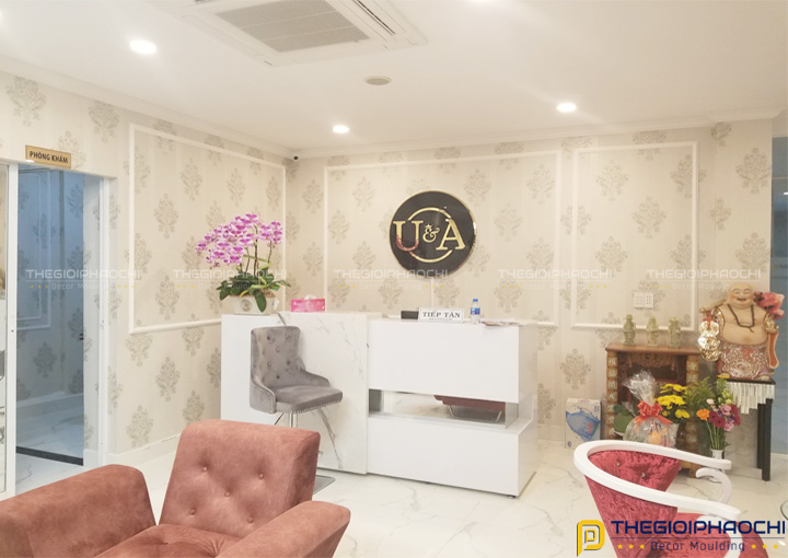 trang trí chỉ tường spa đẹp bản 4p